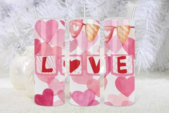 3D Love Water Color Valentine Tumbler: Your Design Blueprint