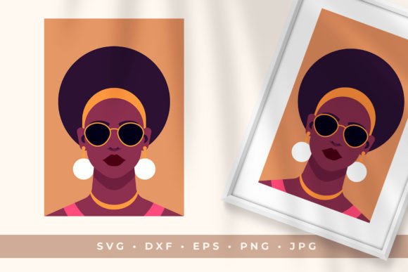 Black Beautiful Woman Art: A Color Portrait for Your Projects