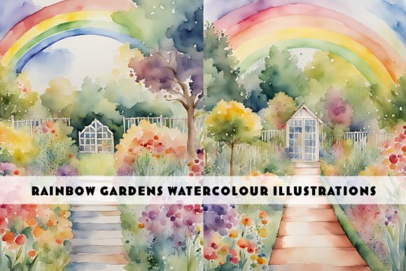 Bring Your Projects to Life with Rainbow Garden Duo Watercolour Paintings