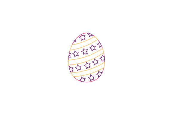 Easter Egg Purple Star Color Line: Your Go-To Creative Asset