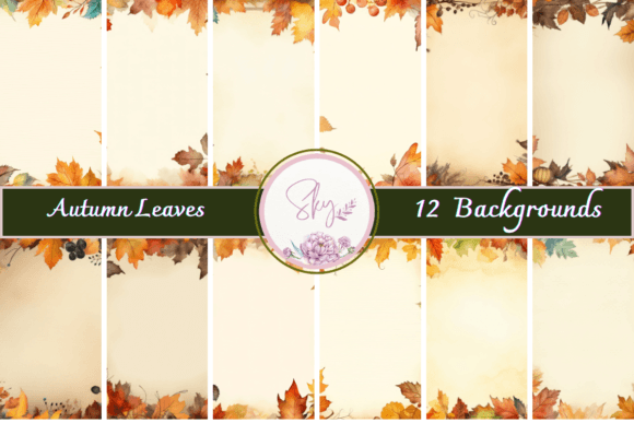 Embrace Autumn's Charm with Watercolour Fall Border Printable Paper