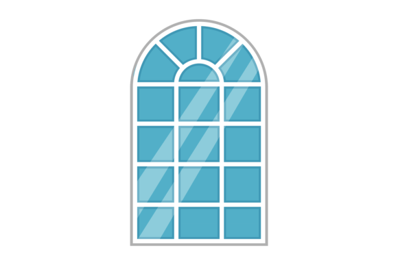 Flat Window White Frame Color Icon: Apar for Modern Design
