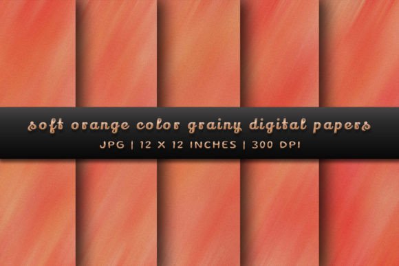 Soft Orange Grainy Digital Papers: Your Design Secret Weapon
