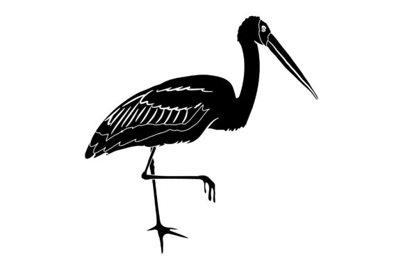 Stork Vector Design Solid Color: Elevate Your Creative Projects