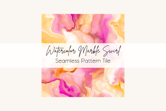 Sunset Watercolour Marble Swirl: A Design Asset Guide