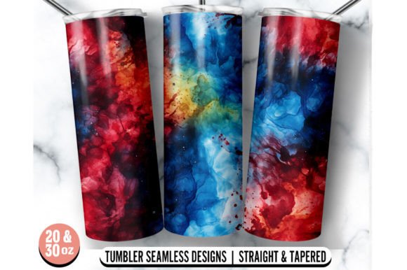 Water Color Skinny Tumbler Wrap: Effortless Artistry for Your Custom Drinkware